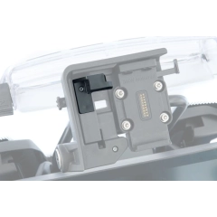 Locking mechanism for Garmin zūmo XT2/XT3 on the Plug & Ride adapter - black